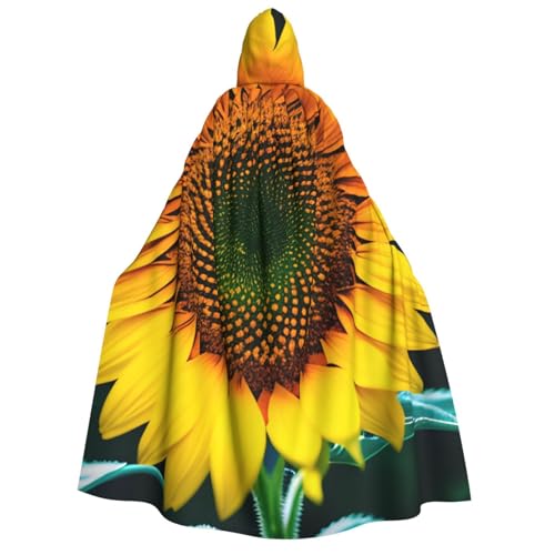 BBEXJIGY Uni Sonnenblumen-Print Kapuzenumhang Halloween Hexenkostüm Party Kostüm BBEXJIGY Uni Sonnenblumen-Print Kapuzenumhang Halloween Hexenkostüm Party Kostüm von BBEXJIGY