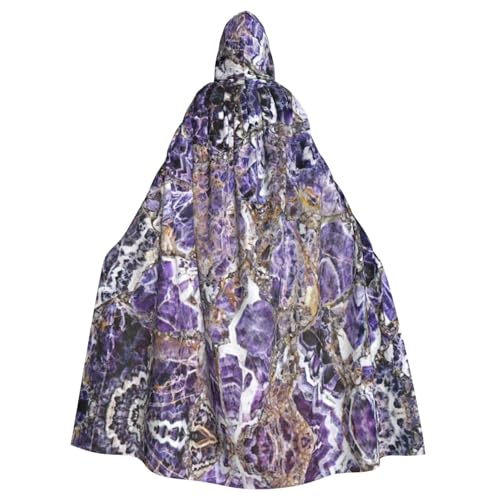 BBEXJIGY Uni lila Marmor-Druck Kapuzenumhang Halloween Hexenkostüm Party Kostüm BBEXJIGY Uni lila Marmor-Druck Kapuzenumhang Halloween Hexenkostüm Party Kostüm von BBEXJIGY