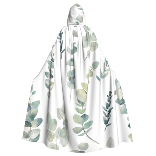 BBEXJIGY Uni weißer natürlicher Zweig-Druck, Kapuzenumhang, Halloween, Hexenkostüm, Party-Kostüm BBEXJIGY Uni weißer natürlicher Zweig-Druck, Kapuzenumhang, Halloween, Hexenkostüm, Party-Kostüm von BBEXJIGY