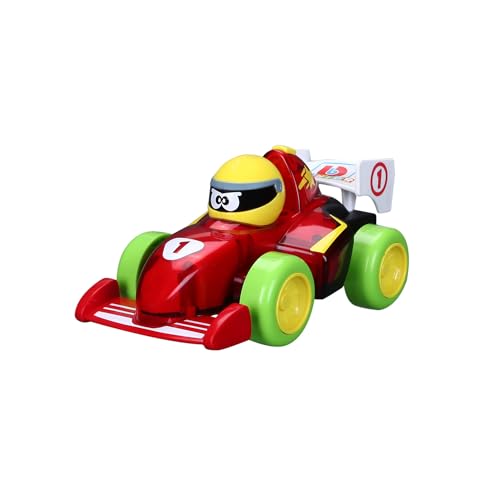 BBJunior Push & Glow Formula Fun: Spielzeugfahrzeug Formel 1-Wagen, mit Licht und Sound, ab 12 Monaten, rot (16-89021) von BBJunior
