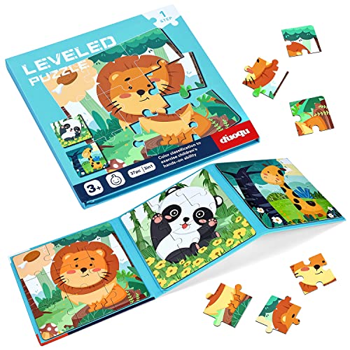 BBLIKE Kinderpuzzle Magnet Puzzle Löwe Puzzle für Kinder Puzzle ab 3 Reisespiele Kinder ab 3 Lernspielzeug für Kinder 3 4 5 Jahren Alt (Löwe) von BBLIKE