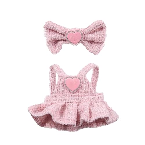 BBLIKE Puppe Kleidung Set 17cm Puppe Outfit La Bubu Pink Clothing Rosa Kleid mit Schleifenhaarschmuck Lapuppe Zubehör puppes Puppenkleidung für Puppe Kuscheltier für Sammler Geschenk BBLIKE Puppe Kleidung Set 17cm Puppe Outfit La Bubu Pink Clothing Rosa Kleid mit Schleifenhaarschmuck Lapuppe Zubehör puppes Puppenkleidung für Puppe Kuscheltier für Sammler Geschenk von BBLIKE