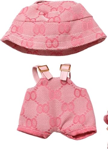 BBLIKE Puppe Kleidung Set Rosa Overall mit Mütze für 17cm Puppe Plüschpuppe Einteiliges Outfit ohne Klettverschluss Weiches Puppenzubehör für Sammler & Geschenke BBLIKE Puppe Kleidung Set Rosa Overall mit Mütze für 17cm Puppe Plüschpuppe Einteiliges Outfit ohne Klettverschluss Weiches Puppenzubehör für Sammler & Geschenke von BBLIKE