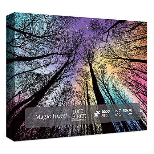 BBOLDIN Hard Impossible Puzzles fr Erwachsene, 1000 Teile, Magisches Wald-Thema, Fantastischer Stil, Karton, Jigsaw, 1 Set, 1000 Teile, Ab 16 Jahren von BBOLDIN