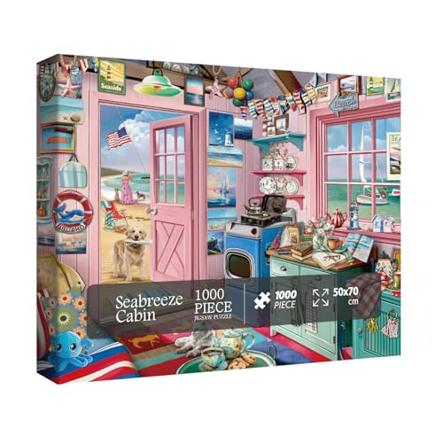 Beach Summer House Puzzle für Erwachsene 1000 Teile, Ocean Seashore Retreat Jigsaw Puzzles, Hawaii Cabin Scenery Puzzles für Home Decor Beach Summer House Puzzle für Erwachsene 1000 Teile, Ocean Seashore Retreat Jigsaw Puzzles, Hawaii Cabin Scenery Puzzles für Home Decor von BBOLDIN