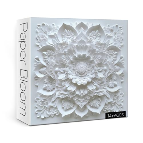 Fower Mandala Puzzle für Erwachsene 1000 Teile, herausforderndes Paper Cut Art Jigsaw Puzzle, Floral Ethereal Blossom Puzzle Fower Mandala Puzzle für Erwachsene 1000 Teile, herausforderndes Paper Cut Art Jigsaw Puzzle, Floral Ethereal Blossom Puzzle von BBOLDIN