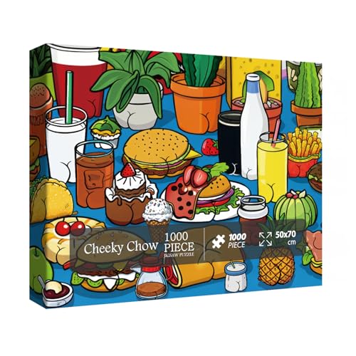 Funny Food Butts Puzzle 1000 Teile für Erwachsene, buntes Pflanzen-Collage-Puzzle, lustiges Obst-Eiscreme-Puzzle Funny Food Butts Puzzle 1000 Teile für Erwachsene, buntes Pflanzen-Collage-Puzzle, lustiges Obst-Eiscreme-Puzzle von BBOLDIN
