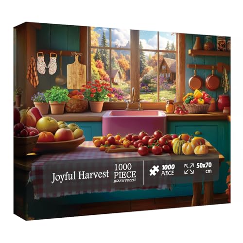 Herbst Thanksgiving Urlaub Puzzle für Erwachsene 1000 Teile Gemütliche Küche Puzzle Herbst Blume Pflanze Obst Floral Kürbis Ernte Festival Puzzle Herbst Thanksgiving Urlaub Puzzle für Erwachsene 1000 Teile Gemütliche Küche Puzzle Herbst Blume Pflanze Obst Floral Kürbis Ernte Festival Puzzle von BBOLDIN