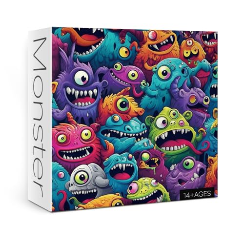 Impossible Funny Cartoon Puzzles for Adults 1000 Pieces Fantasy Monster Jigsaw Puzzles Cute Purple Art Puzzles Impossible Funny Cartoon Puzzles for Adults 1000 Pieces Fantasy Monster Jigsaw Puzzles Cute Purple Art Puzzles von BBOLDIN