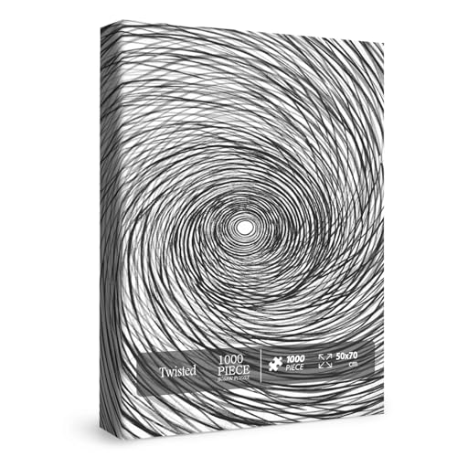 Impossible Round Lines Puzzles for Adults 1000 Pieces Hard Black White Jigsaw Puzzles Difficult Challenging Art Puzzles Impossible Round Lines Puzzles for Adults 1000 Pieces Hard Black White Jigsaw Puzzles Difficult Challenging Art Puzzles von BBOLDIN