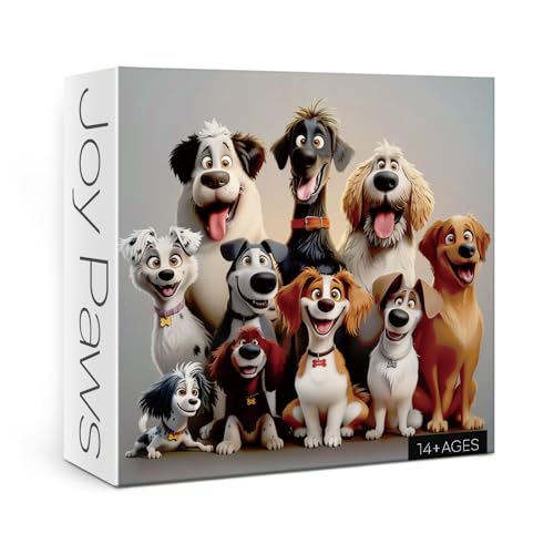 Niedliches Welpenpuzzle für Erwachsene 1000 Teile, Hund Cartoon Jigsaw Puzzle Golden Retriever, Tier Labradoodle Golden Doodle Dobermann Puzzle Niedliches Welpenpuzzle für Erwachsene 1000 Teile, Hund Cartoon Jigsaw Puzzle Golden Retriever, Tier Labradoodle Golden Doodle Dobermann Puzzle von BBOLDIN