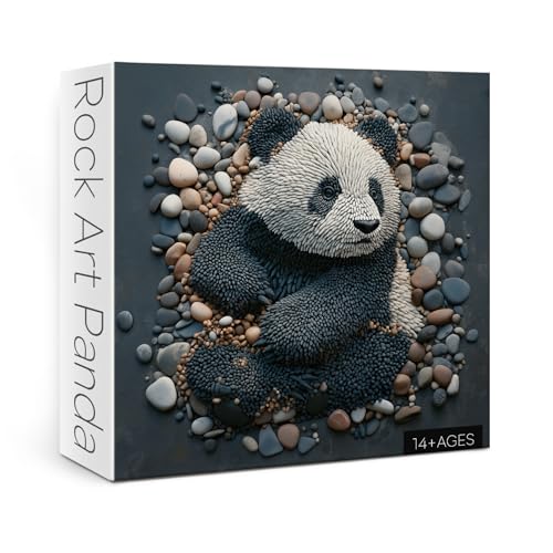 Panda Rock Art Puzzle für Erwachsene 1000 Teile Schwarz und Weiß Tier Puzzle Natur Wildlife Herausfordernde Puzzle Panda Rock Art Puzzle für Erwachsene 1000 Teile Schwarz und Weiß Tier Puzzle Natur Wildlife Herausfordernde Puzzle von BBOLDIN