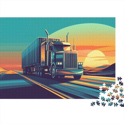 Big Truck Puzzles1000 Teile, Puzzle Für Erwachsene, Geschicklichkeitsspiel Für Die Ganze Familie, Klassische Puzzle,Geburtstagsgeschenk Erwachsenen Puzzlespiel Puzzel 1000pcs (75x50cm) von BBQYNVKJR
