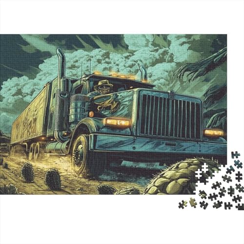 Big Truck Puzzles1000 Teile, Puzzle Für Erwachsene, Geschicklichkeitsspiel Für Die Ganze Familie, Klassische Puzzle,Geburtstagsgeschenk Erwachsenen Puzzlespiel Puzzel 1000pcs (75x50cm) von BBQYNVKJR