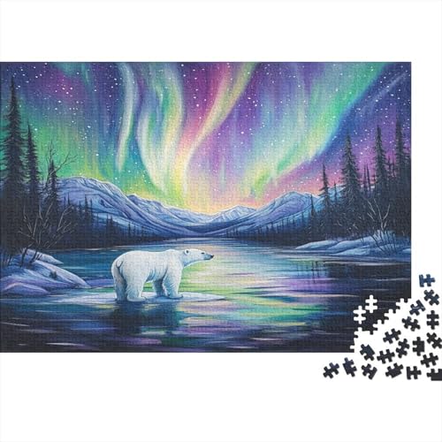 Nordlichter Puzzles1000 Teile, Puzzle Für Erwachsene, Geschicklichkeitsspiel Für Die Ganze Familie, Klassische Puzzle,Geburtstagsgeschenk Erwachsenen Puzzlespiel Puzzel 1000pcs (75x50cm) von BBQYNVKJR