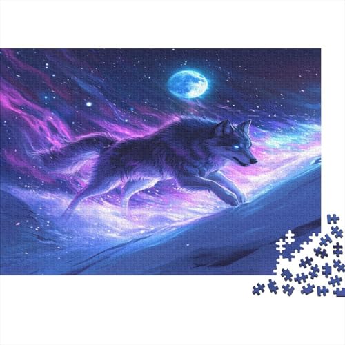 Wolf Puzzles1000 Teile, Puzzle Für Erwachsene, Geschicklichkeitsspiel Für Die Ganze Familie, Klassische Puzzle,Geburtstagsgeschenk Erwachsenen Puzzlespiel Puzzel 1000pcs (75x50cm) von BBQYNVKJR