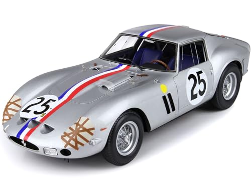 250 GTO #25 Elde - Pierre Dumay 24 Stunden von Le Mans (1963) mit Vitrine Limited Edition auf 90 Stück weltweit 1/18 Modellauto von BBR BBR1857 von BBR Models