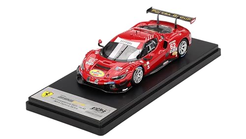 FERRARI 296 GT3 3.0L TWIN TURBO V6 TEAM RISI COMPETIZIONE N 62 24h DAYTONA 2023 ALESSANDRO PIERGUIDI - DAVIDE RIGON - DANIEL SERRA - JAMES CALADO RED von BBR Models