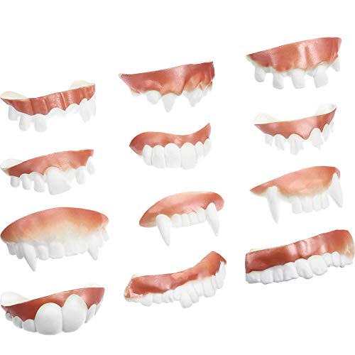 BBTO 6 Stück Halloween-Dämonenzähne, Bob, lustige Zähne, Halloween-Vampirzähne, falsche Zähne für Party, Halloween-Kostüm, Maskerade, 6 zufällige Stile BBTO 6 Stück Halloween-Dämonenzähne, Bob, lustige Zähne, Halloween-Vampirzähne, falsche Zähne für Party, Halloween-Kostüm, Maskerade, 6 zufällige Stile von BBTO