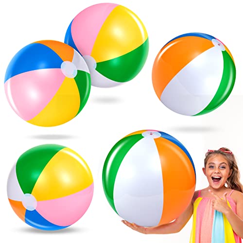 BBTO 5 Stück Strandbälle 60 cm Aufblasbare Wasserbälle Regenbogen Schwimmbad Bälle Aufblasbare Pool Bälle Wasserspielzeug Strandspielzeug für Sommer Spiele im Freien Strand Schwimmbad Zubehör BBTO 5 Stück Strandbälle 60 cm Aufblasbare Wasserbälle Regenbogen Schwimmbad Bälle Aufblasbare Pool Bälle Wasserspielzeug Strandspielzeug für Sommer Spiele im Freien Strand Schwimmbad Zubehör von BBTO