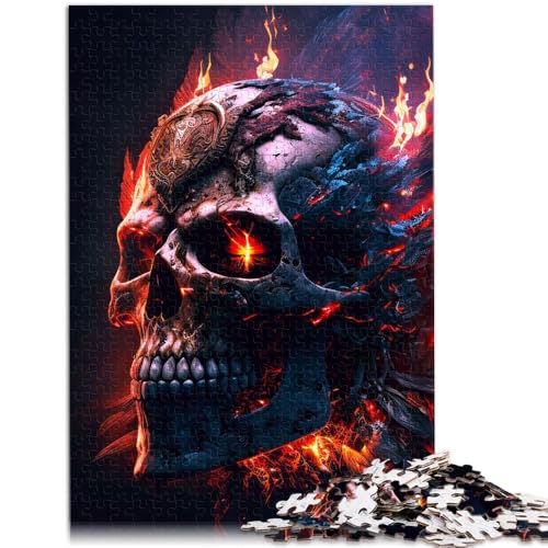 1000 Puzzleteile für Erwachsene Dämonenschädel Denkspiel Familienspiel Stressabbau schwierige Herausforderung für Teenager ab 14 Jahren 50x75cm von BBVNFLIR