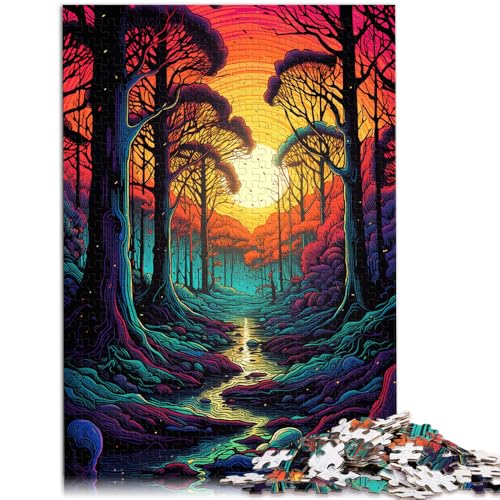 1000 Puzzleteile für Erwachsene Dschungel-Denkspiel hilft dem Gehirn süchtig machendes Spielzeug zu trainieren und Geduld zu fördern 50x75cm von BBVNFLIR