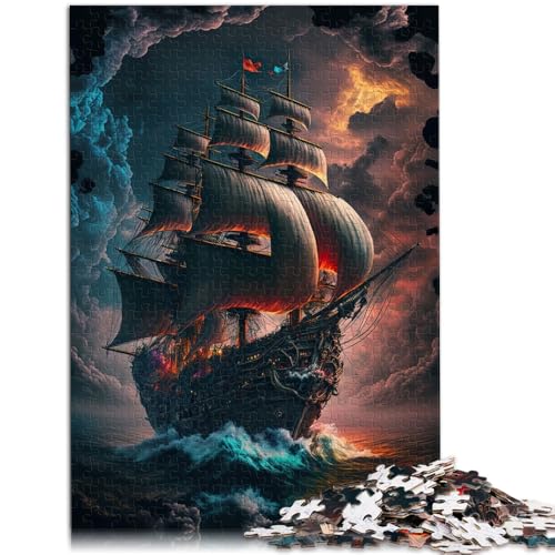1000 Puzzleteile für Erwachsene Fantasie-Piratenschiff Denkspiel Familienspiel Stressabbau schwierige Herausforderung 26x38cm 1000 Puzzleteile für Erwachsene Fantasie-Piratenschiff Denkspiel Familienspiel Stressabbau schwierige Herausforderung 26x38cm von BBVNFLIR