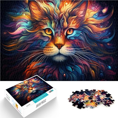 1000 Puzzleteile für Erwachsene Fantasiekunst Sternenhimmel Katze Denkspiel Stressabbau Urlaub zu Hause Zeit totschlagen 26x38cm 1000 Puzzleteile für Erwachsene Fantasiekunst Sternenhimmel Katze Denkspiel Stressabbau Urlaub zu Hause Zeit totschlagen 26x38cm von BBVNFLIR