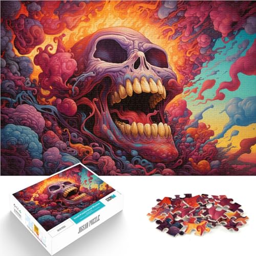 1000 Puzzleteile für Erwachsene Farbiges Totenkopf-Malen eine pädagogische Herausforderung ganze Familie 26x38cm 1000 Puzzleteile für Erwachsene Farbiges Totenkopf-Malen eine pädagogische Herausforderung ganze Familie 26x38cm von BBVNFLIR