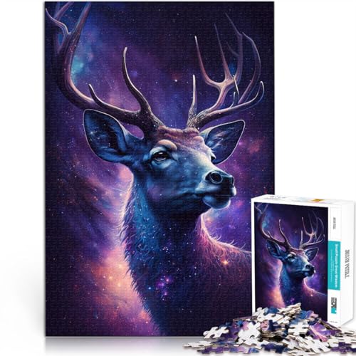 1000 Puzzleteile für Erwachsene Galaxie-Hirsch für Familienspaß Helfen Sie dem Gehirn süchtig machende Spielzeuge zu trainieren um Geduld zu fördern 26x38cm 1000 Puzzleteile für Erwachsene Galaxie-Hirsch für Familienspaß Helfen Sie dem Gehirn süchtig machende Spielzeuge zu trainieren um Geduld zu fördern 26x38cm von BBVNFLIR