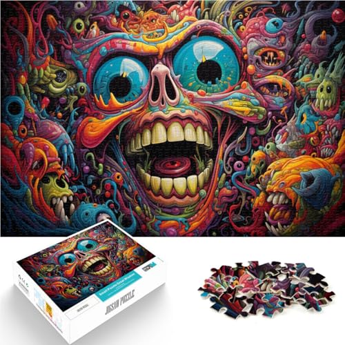 1000 Teile Puzzle „Feurige Monster“ für Erwachsene Familienspiel ganze Familie Geeignet für Teenager ab 14 Jahren 26x38cm von BBVNFLIR