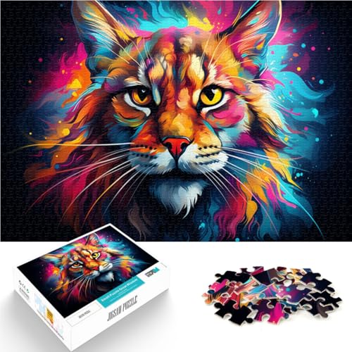 1000 Teile Puzzle für Erwachsene Bobcat Denkspiel Spaß bei Heimaktivitäten Geburtstagsgeschenk Reisegeschenk für Teenager ab 14 Jahren 26x38cm 1000 Teile Puzzle für Erwachsene Bobcat Denkspiel Spaß bei Heimaktivitäten Geburtstagsgeschenk Reisegeschenk für Teenager ab 14 Jahren 26x38cm von BBVNFLIR