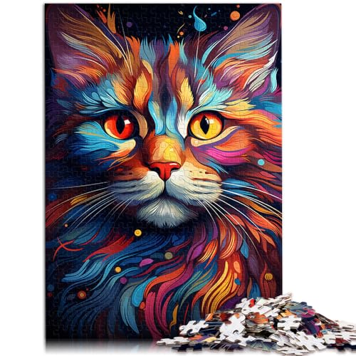 1000 Teile Puzzle für Erwachsene Exotischer Sternenhimmel Katze Familienspaß Spiele ganze Familie 50x75cm von BBVNFLIR