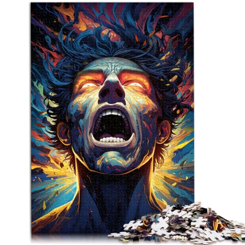 1000 Teile Puzzle für Erwachsene Farbiges Fantasie-Teufel-Denkspiel ganze Familie für Teenager ab 14 Jahren 26x38cm von BBVNFLIR