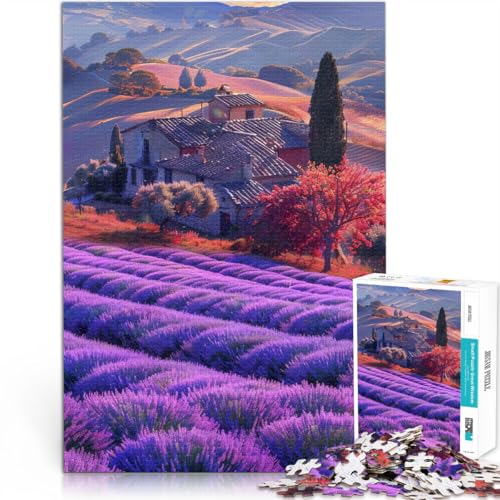 1000 Teile Puzzle für Erwachsene Lila Tulpe Lernspielzeug Lernspiel für Geburtstag Weihnachten 26x38cm von BBVNFLIR
