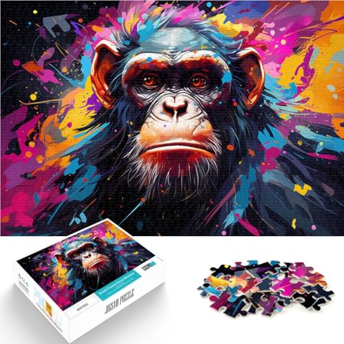 1000-teiliges Orang-Utan-Puzzle für Erwachsene ganze Familie für Teenager ab 14 Jahren 26x38cm von BBVNFLIR