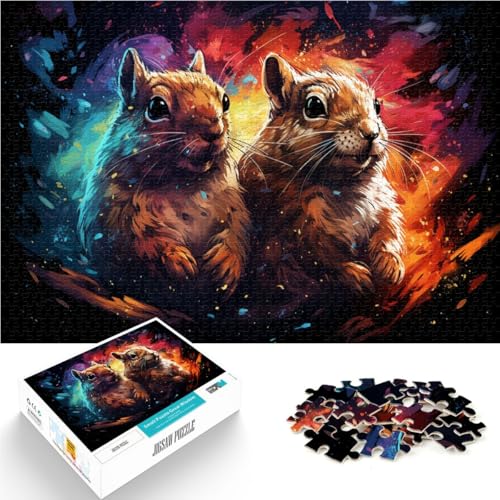 1000-teiliges Puzzle Erwachsene Sternenhimmel-Katze lustige Spiele die ganze Familie Herausforderung die Gehirnintelligenz Teenager ab 14 Jahren 26x38cm von BBVNFLIR