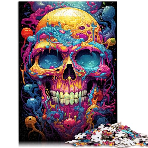 1000-teiliges Puzzle Erwachsene Totenkopf pädagogisches Spielzeug zum Stressabbau Puzzle Herausforderung die Intelligenz des Gehirns süchtig machendes Spielzeug 26x38cm von BBVNFLIR