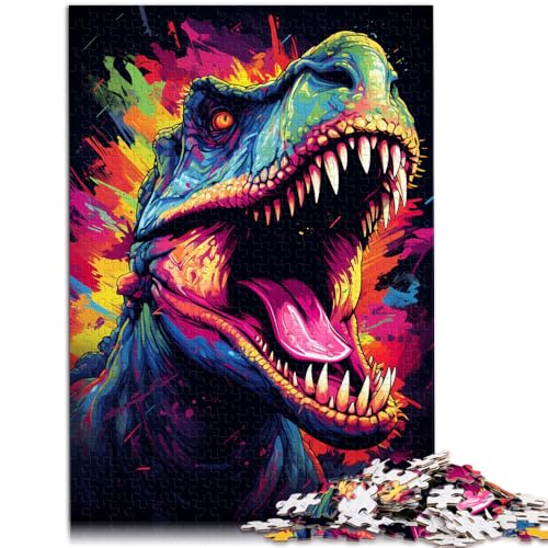 1000-teiliges Puzzle Erwachsene Zeichnung eines Dinosauriers Lernspiel Herausforderung Spielzeug Wanddekoration einzigartige Geburtstags 50x75cm von BBVNFLIR