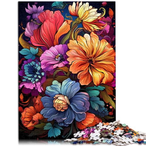 1000-teiliges Puzzle Erwachsene hübsche Blumen Spielzeug Denkspiel Herausforderung die Gehirnintelligenz süchtig machendes Spielzeug Teenager ab 14 Jahren 26x38cm von BBVNFLIR