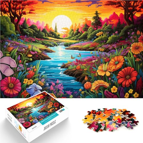 1000-teiliges Puzzle für Erwachsene „Beautiful Creek“ Spielzeug Denkspiel Familienspiel Stressabbau schwierige Herausforderung 26x38cm 1000-teiliges Puzzle für Erwachsene „Beautiful Creek“ Spielzeug Denkspiel Familienspiel Stressabbau schwierige Herausforderung 26x38cm von BBVNFLIR