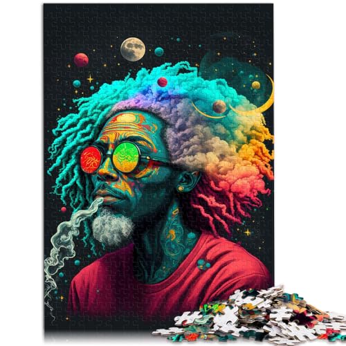 1000-teiliges Puzzle für Erwachsene „Cosmic Rastafari“-Spiele Spielzeug Geschenk ganze Familie für 14-Jährige 50x75cm von BBVNFLIR