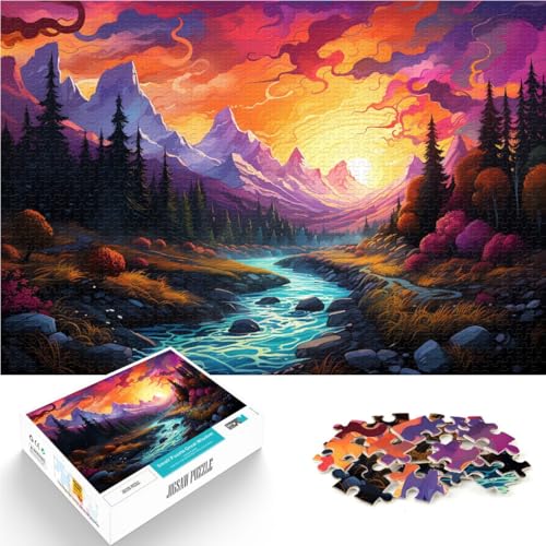 1000-teiliges Puzzle für Erwachsene „Moraine Lake“ – anspruchsvolles Spiel ganze Familie 26x38cm von BBVNFLIR
