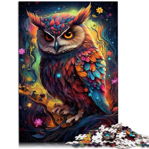 1000-teiliges Puzzle für Erwachsene „Planet Owl“ EIN Denksport-Puzzle ganze Familie für Teenager ab 14 Jahren 26x38cm von BBVNFLIR