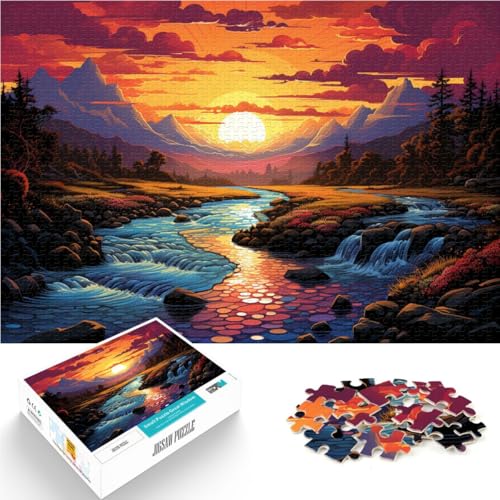 1000-teiliges Puzzle für Erwachsene „Wunder unter dem Sonnenuntergang“ Spielzeug Denkspiel tolles Geschenk für die ganze Familie 26x38cm 1000-teiliges Puzzle für Erwachsene „Wunder unter dem Sonnenuntergang“ Spielzeug Denkspiel tolles Geschenk für die ganze Familie 26x38cm von BBVNFLIR