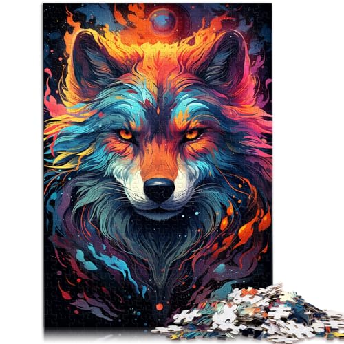 1000-teiliges Puzzle für Erwachsene Art Wolf Lernspiele für Zuhause DIY-Spielzeug Lernspiel für Geburtstag Weihnachten für Teenager ab 14 Jahren 26x38cm 1000-teiliges Puzzle für Erwachsene Art Wolf Lernspiele für Zuhause DIY-Spielzeug Lernspiel für Geburtstag Weihnachten für Teenager ab 14 Jahren 26x38cm von BBVNFLIR