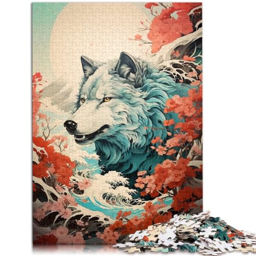 1000-teiliges Puzzle für Erwachsene Art Wolf Spielzeug Lernspiele Stressabbau ganze Familie 26x38cm von BBVNFLIR