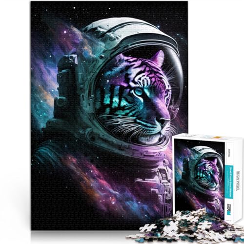 1000-teiliges Puzzle für Erwachsene Astronaut Tiger Lernspielzeug ganze Familie 26x38cm 1000-teiliges Puzzle für Erwachsene Astronaut Tiger Lernspielzeug ganze Familie 26x38cm von BBVNFLIR