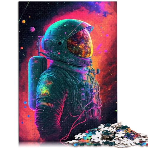 1000-teiliges Puzzle für Erwachsene Astronauten-Poster Lernpuzzle Lernspiel für Geburtstag Weihnachten 50x75cm von BBVNFLIR