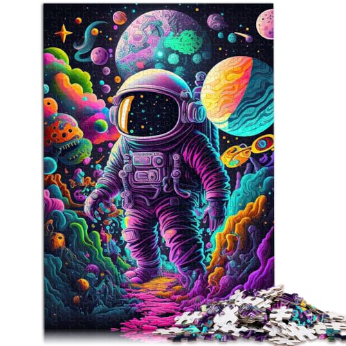 1000-teiliges Puzzle für Erwachsene Astronauten-Weltraum-Spielzeug Denkspiel ganze Familie 26x38cm von BBVNFLIR
